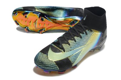 Nike Air Zoom Mercurial Superfly 10 Elite FG Firm Ground Soccer Cleats - Laser/Black/Gold