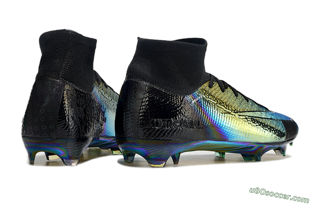 Nike Air Zoom Mercurial Superfly 10 Elite FG Firm Ground Soccer Cleats - Laser/Black/Gold 7