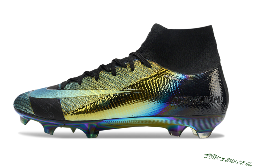 Nike Air Zoom Mercurial Superfly 10 Elite FG Firm Ground Soccer Cleats - Laser/Black/Gold 2