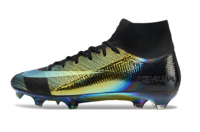 Nike Air Zoom Mercurial Superfly 10 Elite FG Firm Ground Soccer Cleats - Laser/Black/Gold