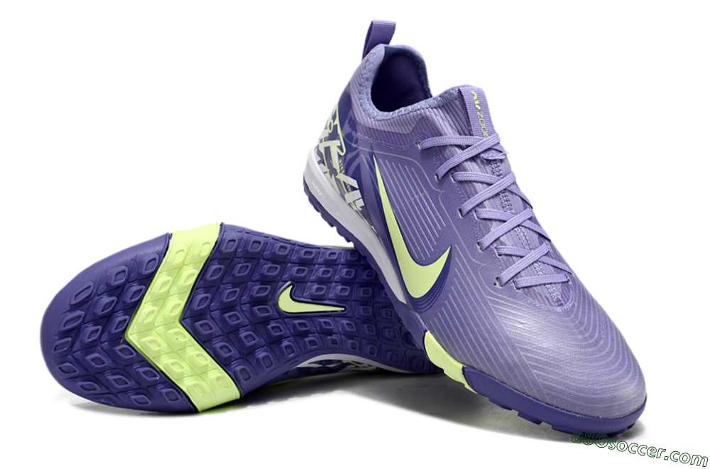 Nike Air Zoom Mercurial Vapor 16 Pro TF Artificial Turf Soccer Shoes - Purple/Yellow/White 4