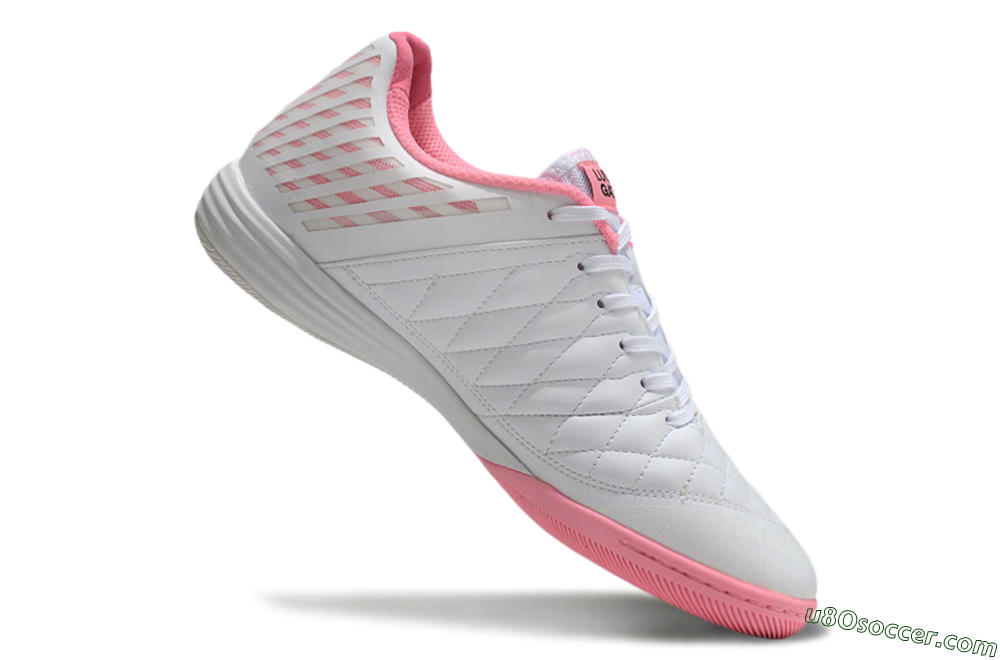 Nike Lunar Gato 2 IC Indoor & Futsal Soccer Shoes - White/Pink/Black 5