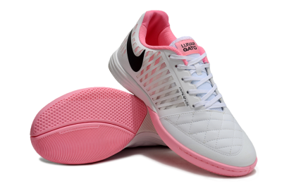 Nike Lunar Gato 2 IC Indoor & Futsal Soccer Shoes - White/Pink/Black