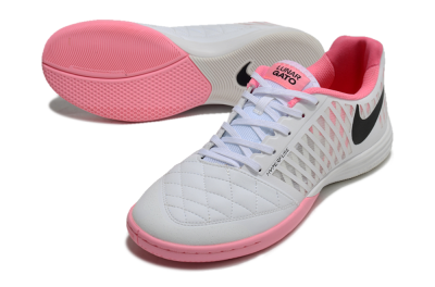 Nike Lunar Gato 2 IC Indoor & Futsal Soccer Shoes - White/Pink/Black