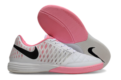 Nike Lunar Gato 2 IC Indoor & Futsal Soccer Shoes - White/Pink/Black
