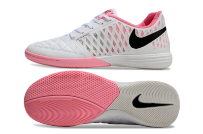 Nike Lunar Gato 2 IC Indoor & Futsal Soccer Shoes - White/Pink/Black
