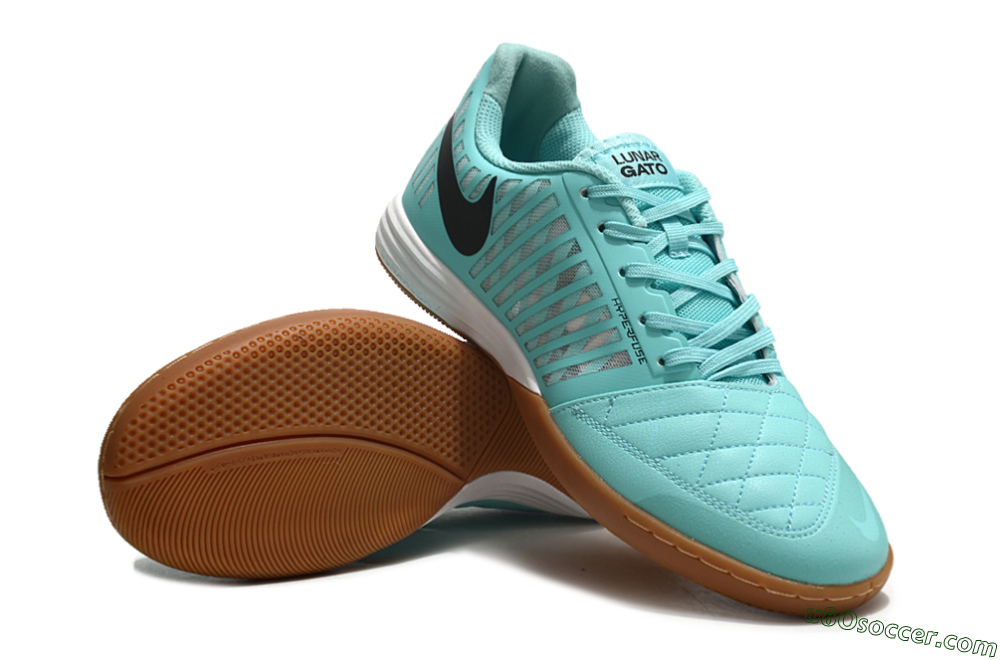 Nike Lunar Gato 2 IC Indoor & Futsal Soccer Shoes - Blue/Black/White 4