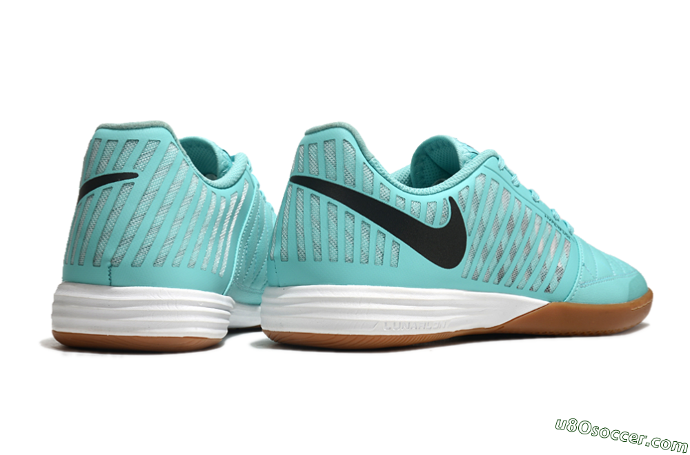 Nike Lunar Gato 2 IC Indoor & Futsal Soccer Shoes - Blue/Black/White 7