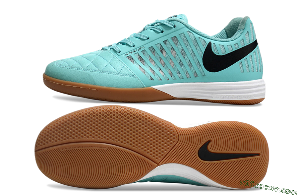 Nike Lunar Gato 2 IC Indoor & Futsal Soccer Shoes - Blue/Black/White 0