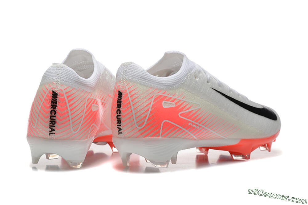 Nike Air Zoom Mercurial Vapor 16 Elite FG Firm Ground Soccer Cleats - White/Black/Pink 9