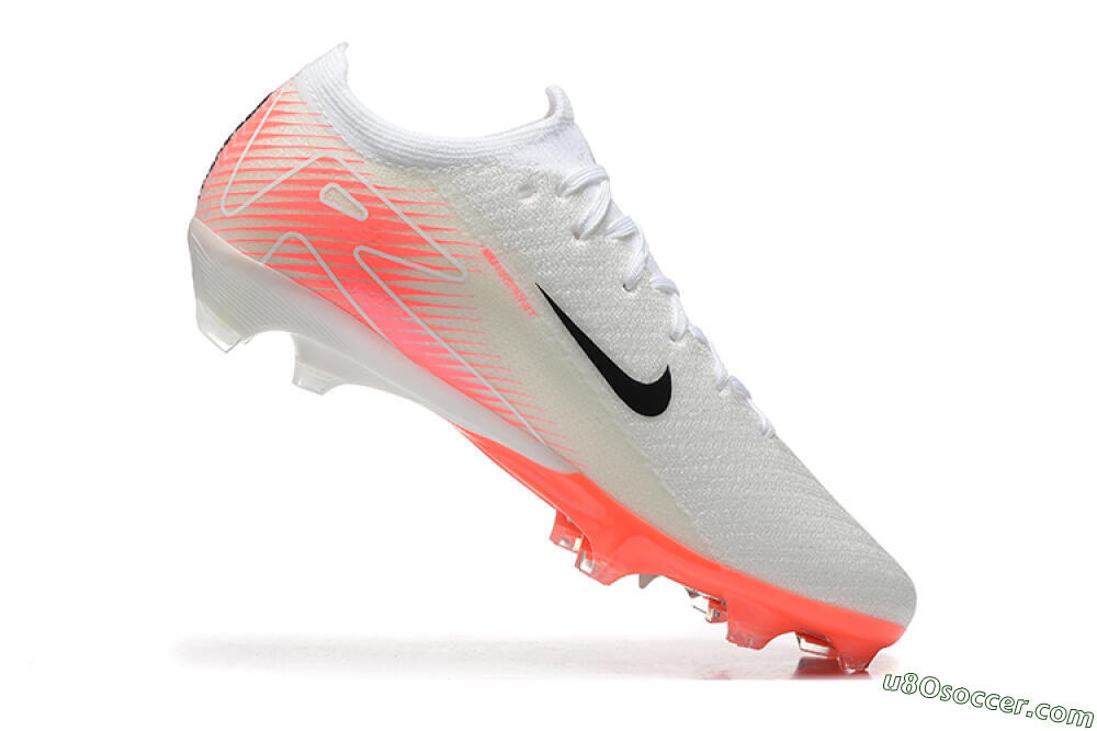 Nike Air Zoom Mercurial Vapor 16 Elite FG Firm Ground Soccer Cleats - White/Black/Pink 7