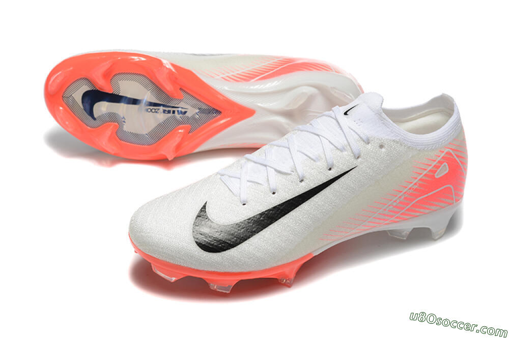 Nike Air Zoom Mercurial Vapor 16 Elite FG Firm Ground Soccer Cleats - White/Black/Pink 3