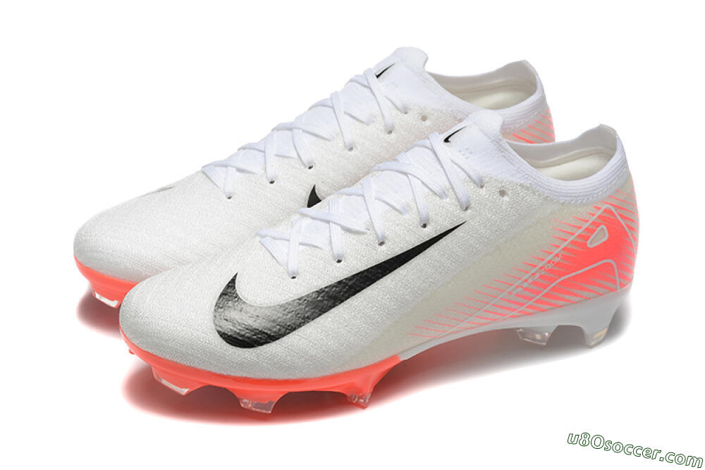 Nike Air Zoom Mercurial Vapor 16 Elite FG Firm Ground Soccer Cleats - White/Black/Pink 5