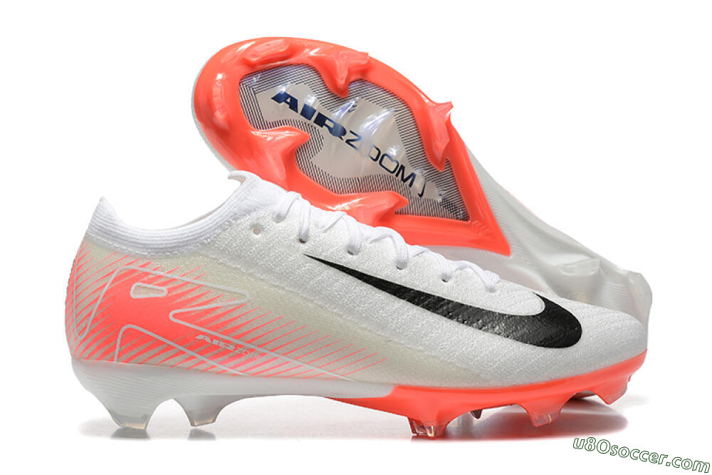 Nike Air Zoom Mercurial Vapor 16 Elite FG Firm Ground Soccer Cleats - White/Black/Pink 1