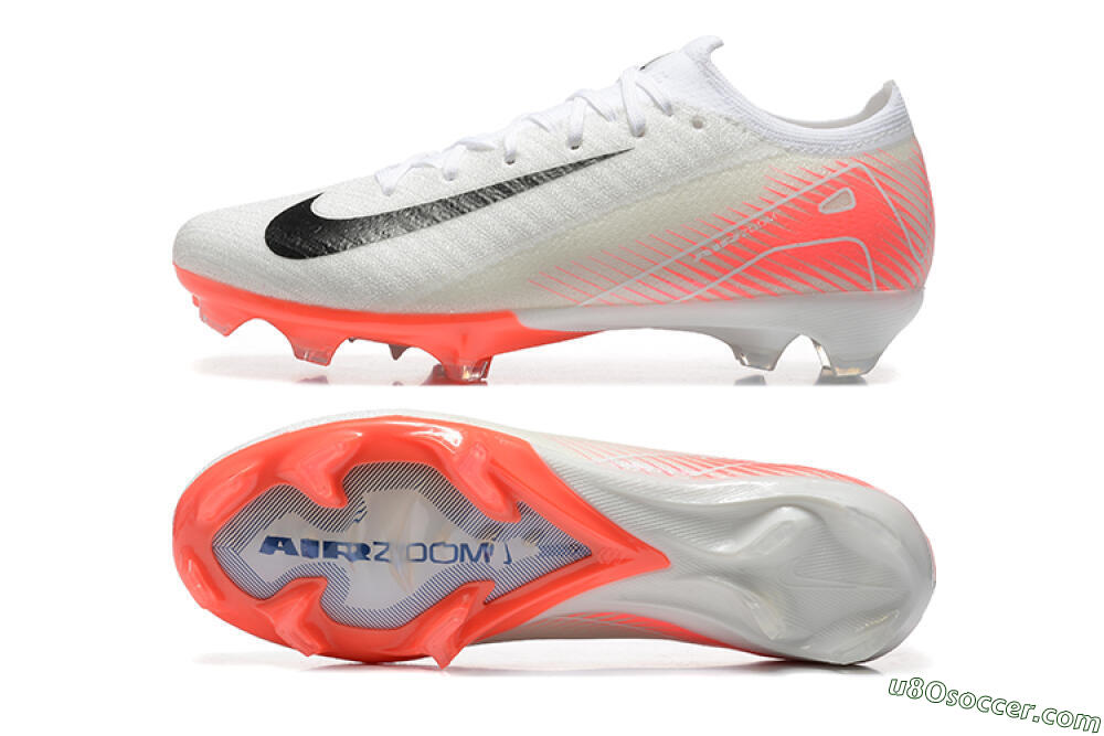Nike Air Zoom Mercurial Vapor 16 Elite FG Firm Ground Soccer Cleats - White/Black/Pink 0