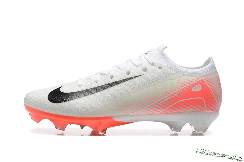Nike Air Zoom Mercurial Vapor 16 Elite FG Firm Ground Soccer Cleats - White/Black/Pink 2
