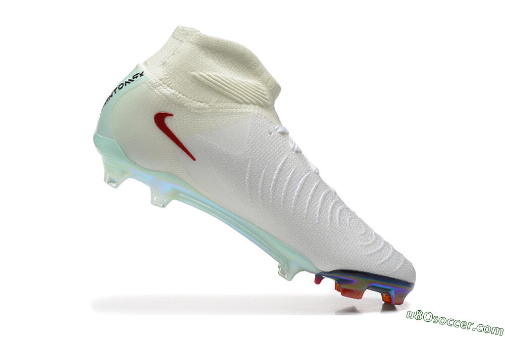 Nike Phantom Luna Elite NU FG Firm Ground Soccer Cleats - White/Red/Jade 7