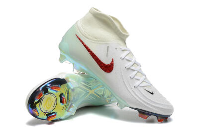 Nike Phantom Luna Elite NU FG Firm Ground Soccer Cleats - White/Red/Jade