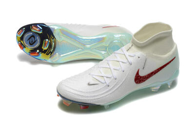 Nike Phantom Luna Elite NU FG Firm Ground Soccer Cleats - White/Red/Jade