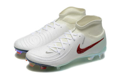 Nike Phantom Luna Elite NU FG Firm Ground Soccer Cleats - White/Red/Jade