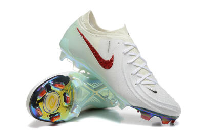 Nike Phantom Luna Elite FG Firm Ground Soccer Cleats - White/Red/Jade