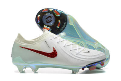 Nike Phantom Luna Elite FG Firm Ground Soccer Cleats - White/Red/Jade