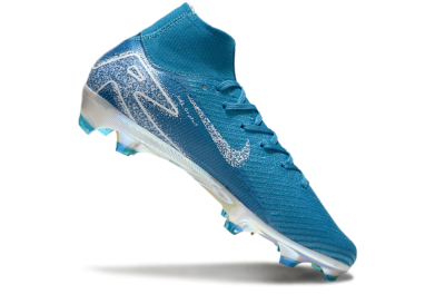 Nike Air Zoom Mercurial Superfly 10 Elite FG Firm Ground Soccer Cleats - Blue/White/Gold