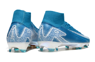 Nike Air Zoom Mercurial Superfly 10 Elite FG Firm Ground Soccer Cleats - Blue/White/Gold
