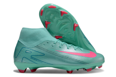 Nike Air Zoom Mercurial Superfly 10 Elite FG Firm Ground Soccer Cleats - Jade/Pink/Blue