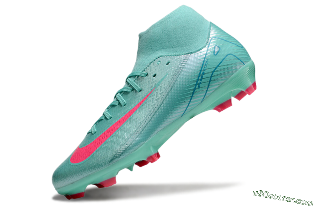 Nike Air Zoom Mercurial Superfly 10 Elite FG Firm Ground Soccer Cleats - Jade/Pink/Blue 5