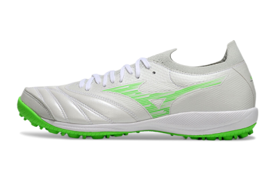 Mizuno Morelia Neo Sala M8 TF Artificial Turf Soccer Shoes - Grey/Green/White