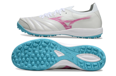 Mizuno Morelia Neo Sala M8 TF Artificial Turf Soccer Shoes - Beige/Pink/Grey