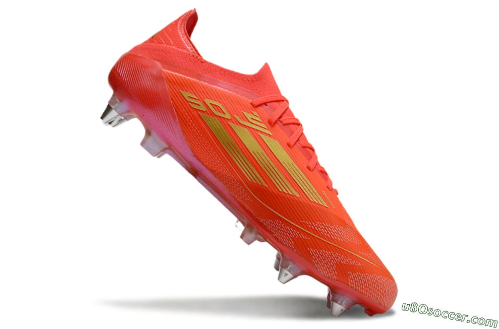 Adidas F50 Elite SG Soft Ground Soccer Cleats - Red/Gold 4