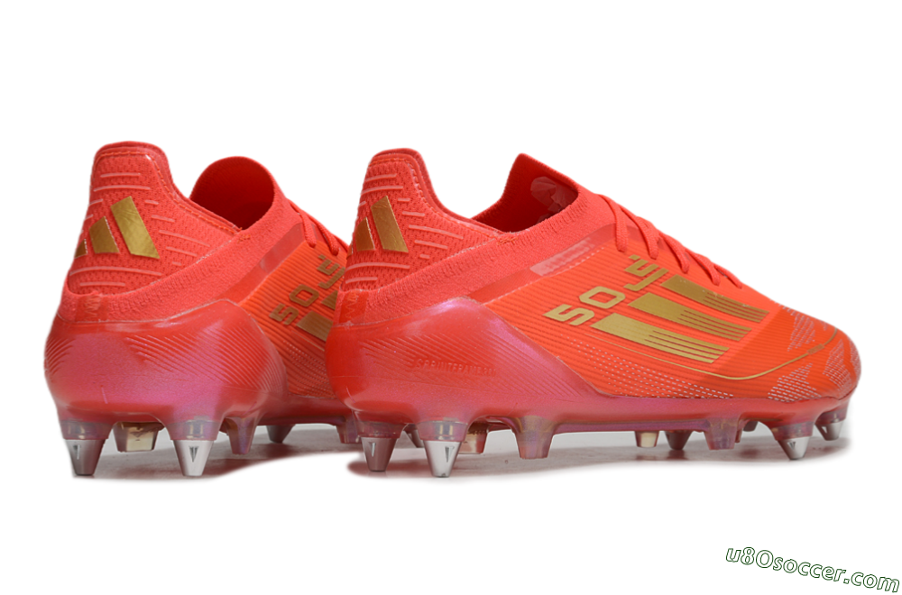 Adidas F50 Elite SG Soft Ground Soccer Cleats - Red/Gold 6