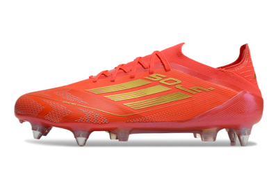 Adidas F50 Elite SG Soft Ground Soccer Cleats - Red/Gold