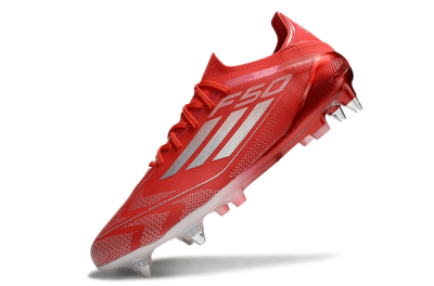 Adidas F50 Elite SG Soft Ground Soccer Cleats - Red/Silver