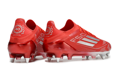 Adidas F50 Elite SG Soft Ground Soccer Cleats - Red/Silver