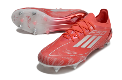 Adidas F50 Elite SG Soft Ground Soccer Cleats - Red/Silver