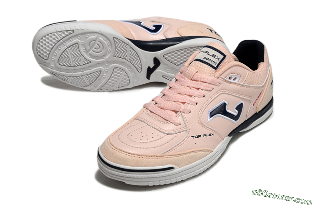 Joma Top Flex IC Indoor & Futsal Soccer Shoes - Pink/Black/White 3