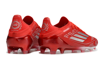 Adidas F50 Elite FG Firm Ground Soccer Cleats - Red/Silver