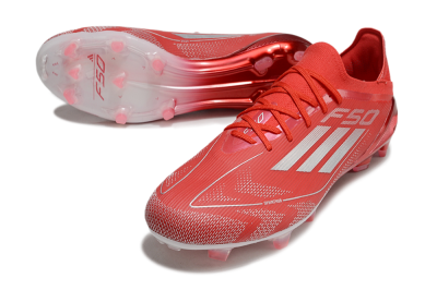 Adidas F50 Elite FG Firm Ground Soccer Cleats - Red/Silver