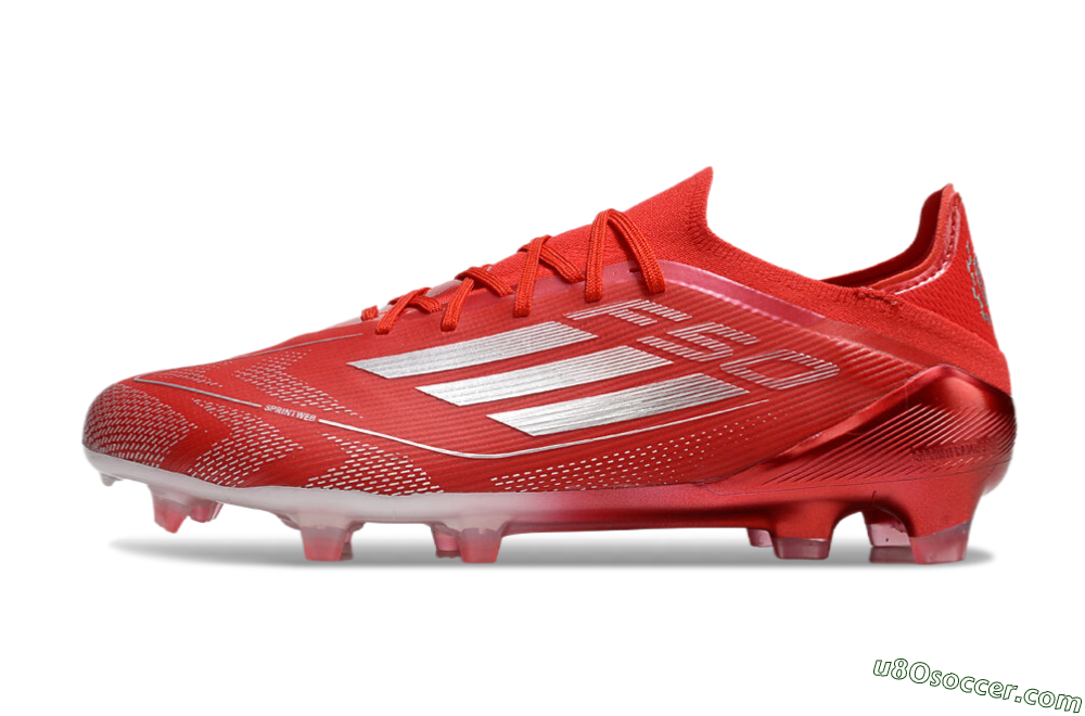 Adidas F50 Elite FG Firm Ground Soccer Cleats - Red/Silver 2