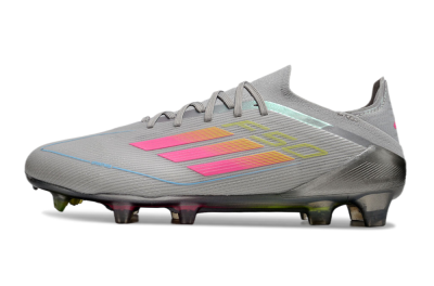 Adidas F50 Elite FG Firm Ground Soccer Cleats - Grey/Pink/Yellow