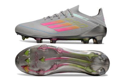 Adidas F50 Elite FG Firm Ground Soccer Cleats - Grey/Pink/Yellow