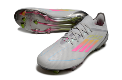 Adidas F50 Elite FG Firm Ground Soccer Cleats - Grey/Pink/Yellow