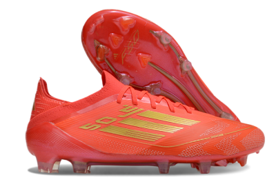 Adidas F50 Elite FG Firm Ground Soccer Cleats - Red/Gold