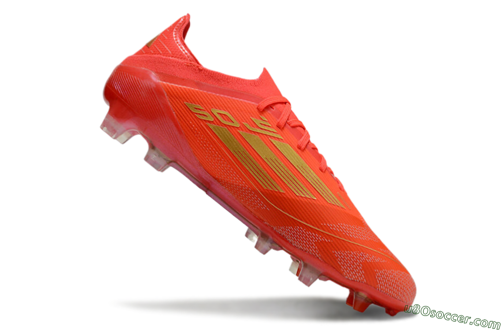 Adidas F50 Elite FG Firm Ground Soccer Cleats - Red/Gold 4