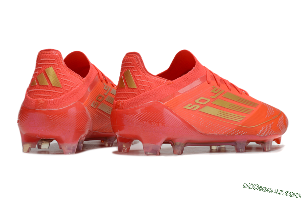 Adidas F50 Elite FG Firm Ground Soccer Cleats - Red/Gold 6