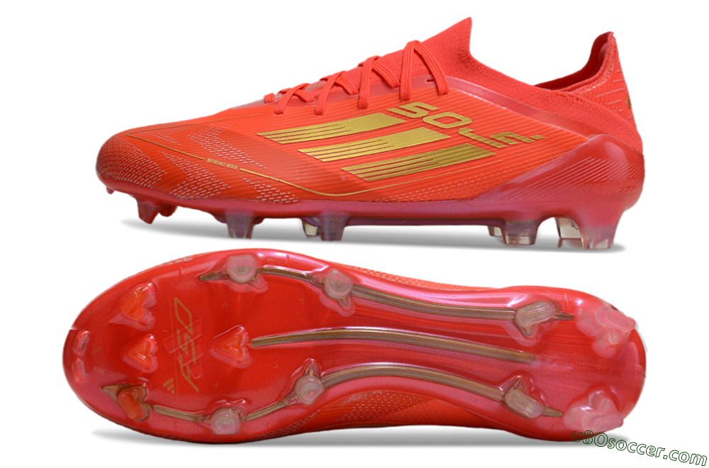 Adidas F50 Elite FG Firm Ground Soccer Cleats - Red/Gold 0