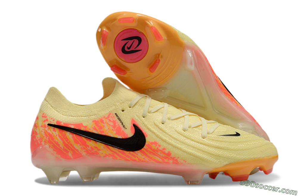 Nike Phantom Luna Elite NU FG Firm Ground Soccer Cleats - Yellow/Black/Red 1